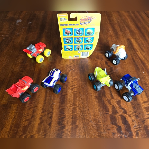 Blaze and The Monster Machine Die Cast Set of 7 Vehicles:1 NIB-Mammoth, 6-VGUC - Picture 5 of 16